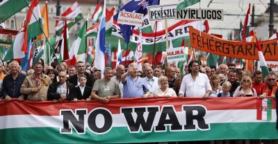 Supporters of FIDESZ and KDNP Rally in Budapest for Peace in Ukraine