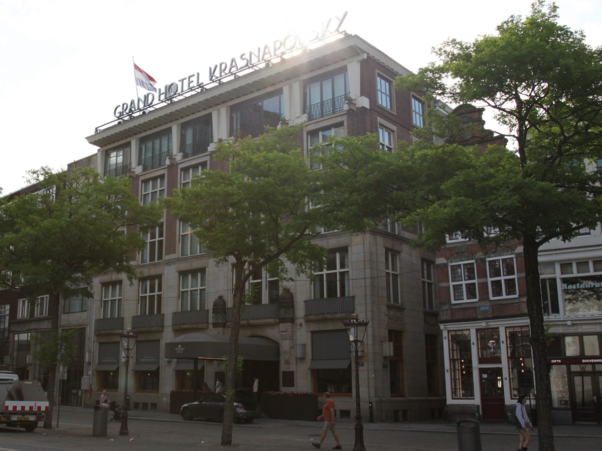 The Grand Hotel Krasnapolsky in Amsterdam