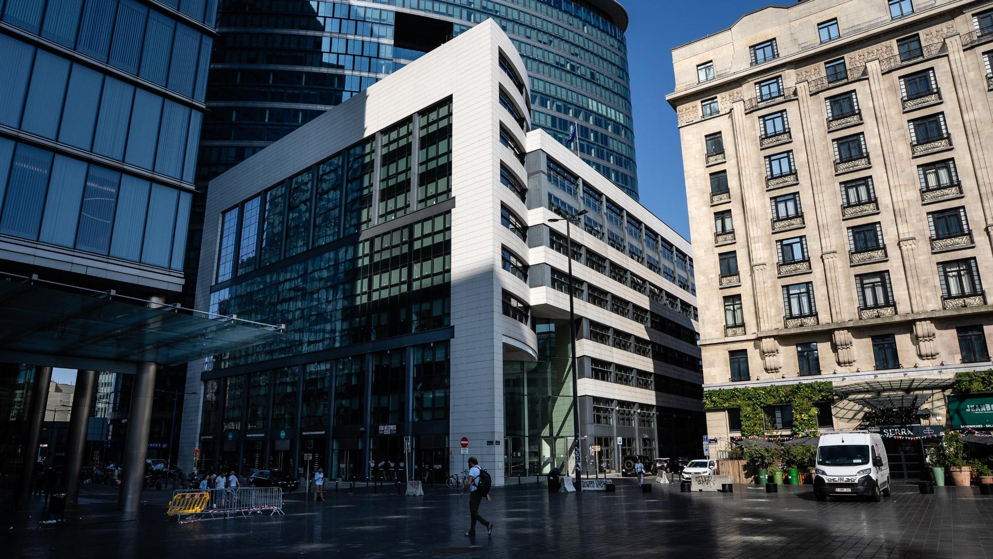 Office building in Brussels housing Belgian Federal Police headquarters