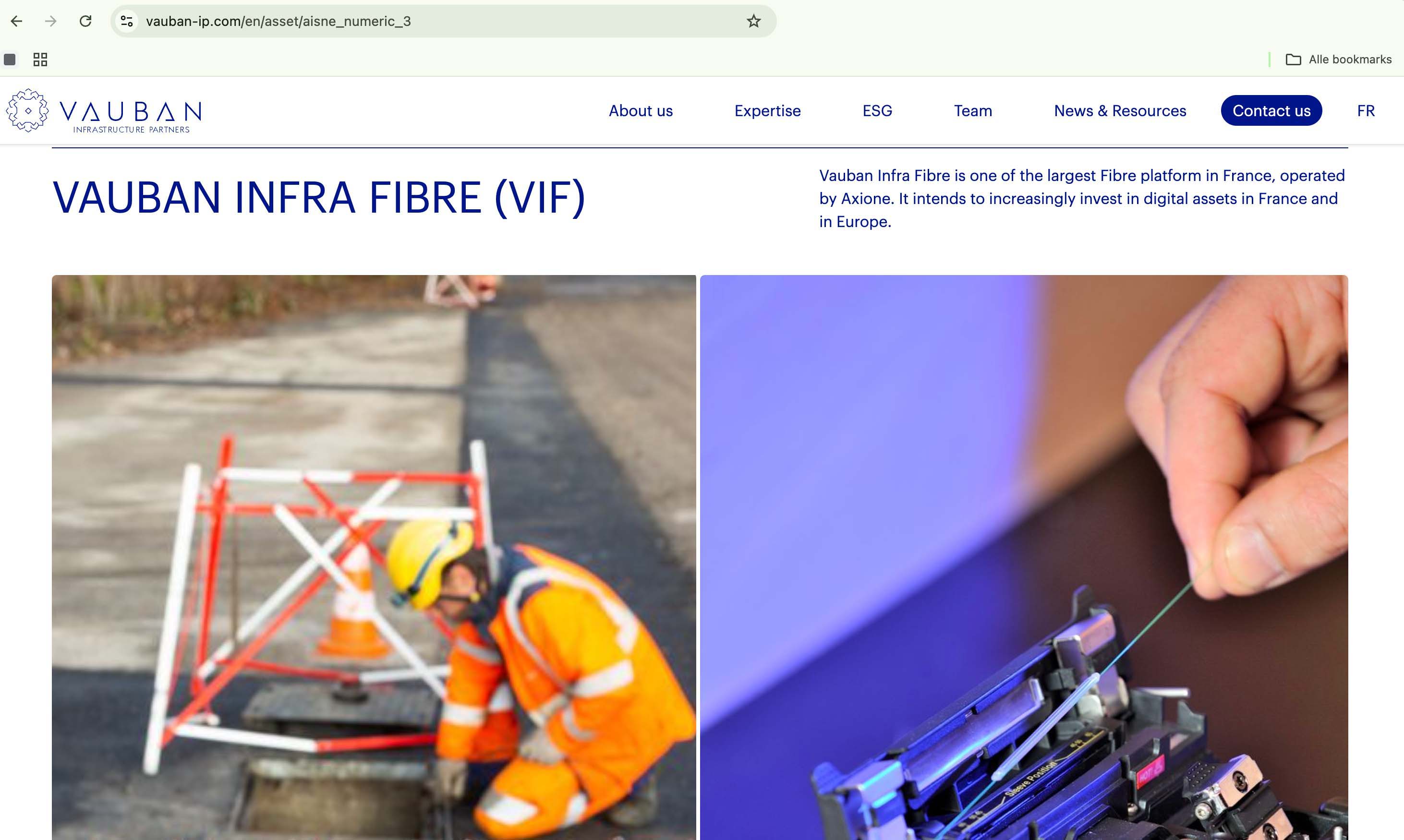 Fiber-optic infrastructure in rural France